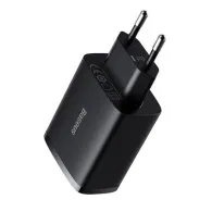 Baseus Încărcător rapid compact, 3x USB, 17W (negru)