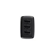 Baseus Încărcător rapid compact, 3x USB, 17W (negru)