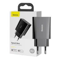 Baseus Speed Mini încărcător rapid, USB-C, PD, 3A, 20W (negru)