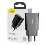 Baseus Speed Mini încărcător rapid, USB-C, PD, 3A, 20W (negru)