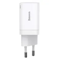 Baseus Super Si Pro Quick Charger USB + USB-C 30W încărcător de rețea (alb)