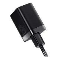 Baseus Super Si Pro Quick Charger USB + USB-C 30W încărcător de rețea (negru)