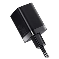 Baseus Super Si Pro Quick Charger USB + USB-C 30W încărcător de rețea (negru)