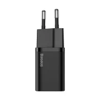 Baseus Super Si Quick Charger 1C 20W încărcător de rețea (negru)