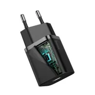 Baseus Super Si Quick Charger 1C 20W încărcător de rețea (negru)
