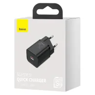 Baseus Super Si Quick Charger 1C 25W încărcător de rețea (negru)
