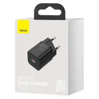 Baseus Super Si Quick Charger 1C 25W încărcător de rețea (negru)