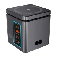 Blitzwolf BW-i113 GaN, USB-A, 3xUSB-C, încărcător de rețea 105W