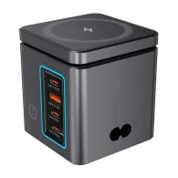 Blitzwolf BW-i113 GaN, USB-A, 3xUSB-C, încărcător de rețea 105W