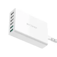 Blitzwolf BW-S15 6x încărcător USB, QC 3.0, 60W (alb)