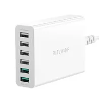 Blitzwolf BW-S15 6x încărcător USB, QC 3.0, 60W (alb)