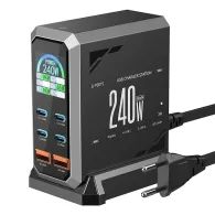 Blitzwolf BW-S31 2xUSB-A, 4xUSB-C, PD, încărcător de rețea 240W.