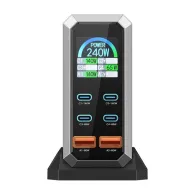 Blitzwolf BW-S31 2xUSB-A, 4xUSB-C, PD, încărcător de rețea 240W.