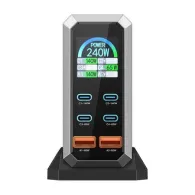 Blitzwolf BW-S31 2xUSB-A, 4xUSB-C, PD, încărcător de rețea 240W.