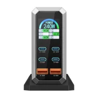 Blitzwolf BW-S31 2xUSB-A, 4xUSB-C, PD, încărcător de rețea 240W.