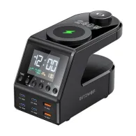 Ceas cu alarmă Blitzwolf BW-FW10 cu încărcător 2xUSB-A, 4xUSB-C, 240W