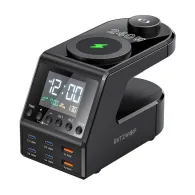 Ceas cu alarmă Blitzwolf BW-FW10 cu încărcător 2xUSB-A, 4xUSB-C, 240W