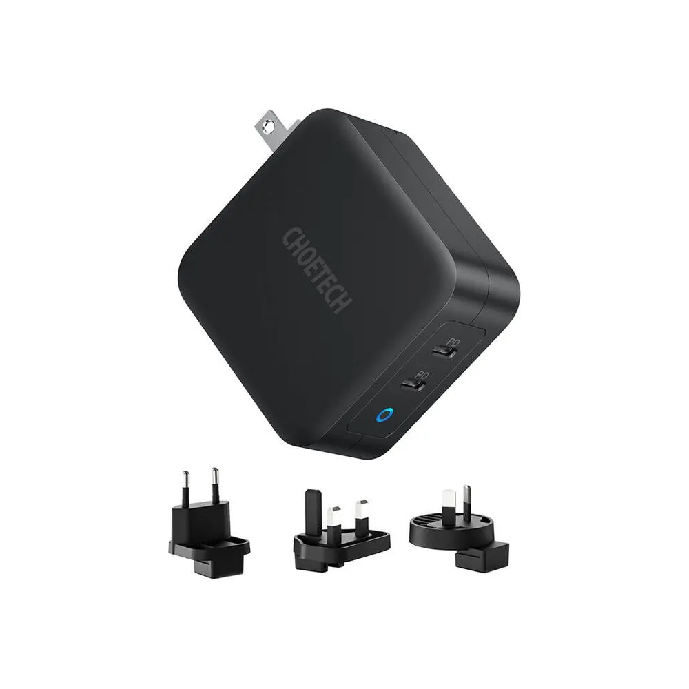 Choetech PD6008 2xUSB-C PD 100W încărcător de rețea GaN