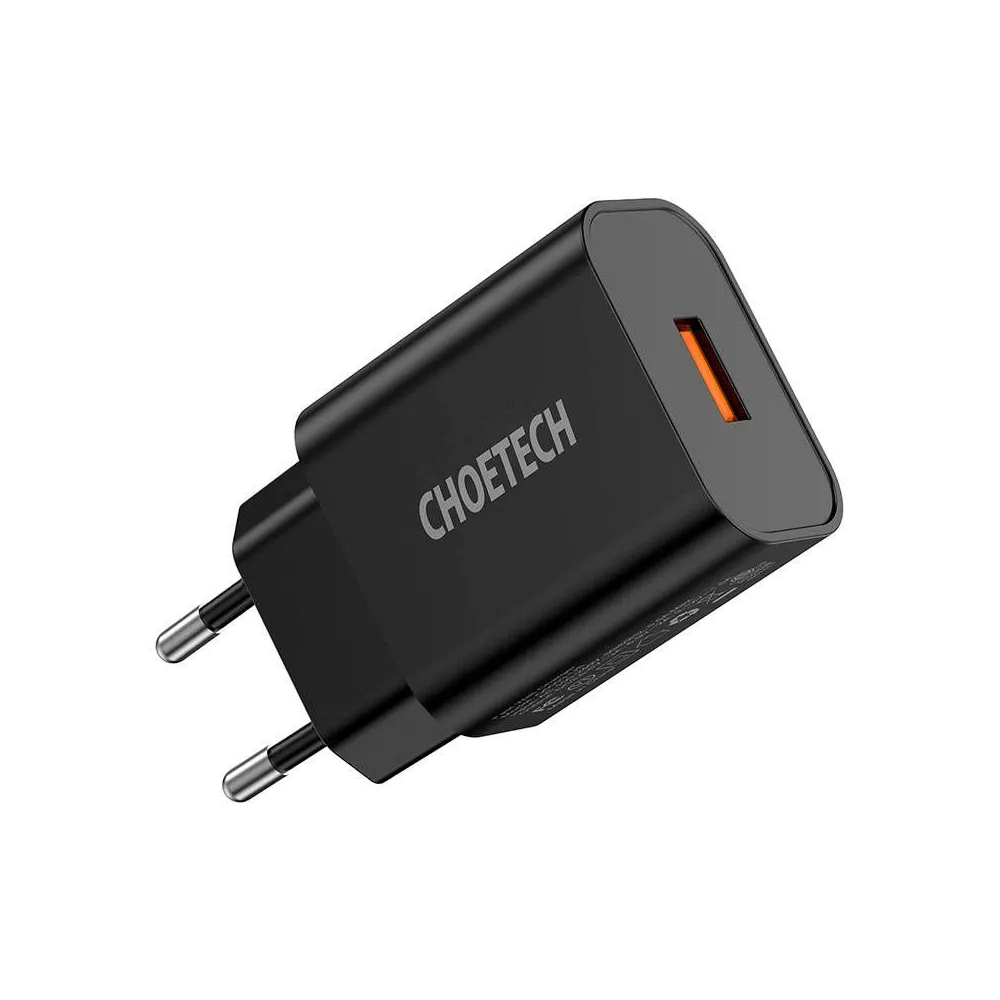 Choetech Q5003 18W USB-A încărcător de rețea (negru)