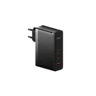 Încărcător Baseus GaN5 Pro 2xUSB-C + USB, 140W (negru)