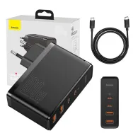 Încărcător de călătorie Baseus GaN2 Pro Quick 2x USB + 2x USB-C, 100W, EU (negru)