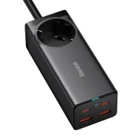 Încărcător de perete Baseus GAN3 Pro 2xUSB + 2xUSB-C + AC, 100W (Negru)