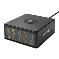 Încărcător de rețea Blitzwolf 868H, 2xUSB-A, 3xUSB tip C, 160W (negru)