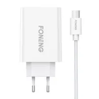 Încărcător de rețea Foneng EU43, 1x cablu USB + USB Micro
