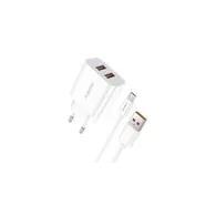 Încărcător de rețea Foneng EU45, 2x cablu USB + USB Micro
