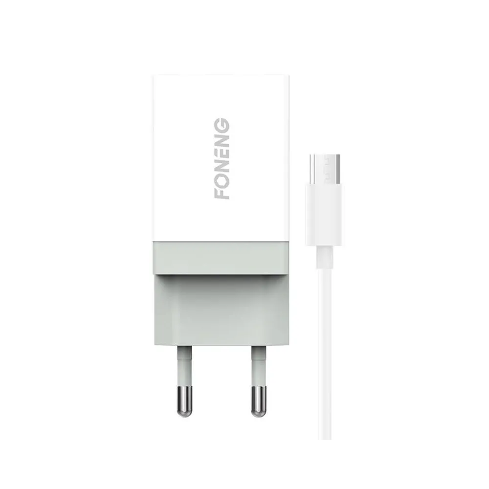 Încărcător de rețea Foneng K210, 1xUSB + cablu Micro USB