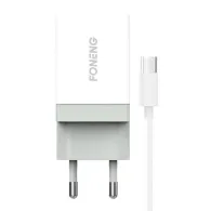Încărcător de rețea Foneng K210, 1xUSB + cablu Micro USB
