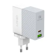 Încărcător de rețea LDNIO A2620C USB, USB-C 65W + cablu USB-C - USB-C