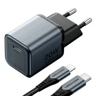 Încărcător GaN Vention USB-C 20W + cablu USB-C-L 1m (gri)