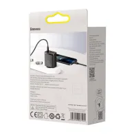 Încărcător rapid compact Baseus 2xUSB, USB-C, PD, 3A, 30W