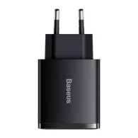Încărcător rapid compact Baseus 2xUSB, USB-C, PD, 3A, 30W