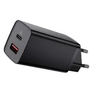 Încărcător rapid de călătorie Baseus GaN2 Lite USB+C 65W EU (negru)