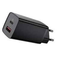 Încărcător rapid de călătorie Baseus GaN2 Lite USB+C 65W EU (negru)