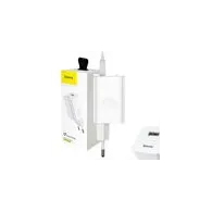 Încărcător rapid USB Baseus, QC 3.0, 24W (alb)