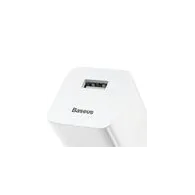 Încărcător rapid USB Baseus, QC 3.0, 24W (alb)