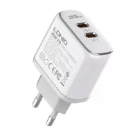 LDNIO A2528M 2USB-C încărcător de rețea pentru Apple + cablu USB-C - Lightning