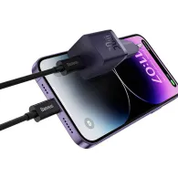 Mini încărcător de perete Baseus GaN5 30W (violet)