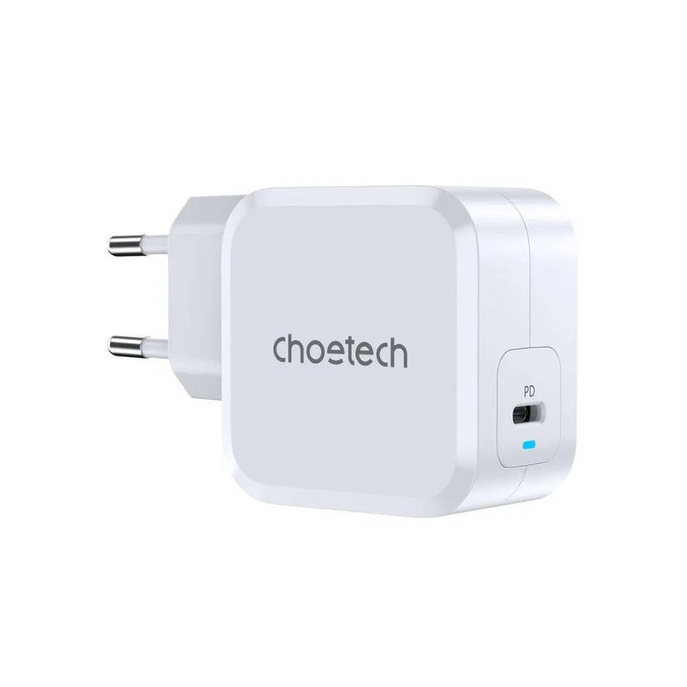 PD8007 USB-C PD45W încărcător de putere Choetech EU (alb)