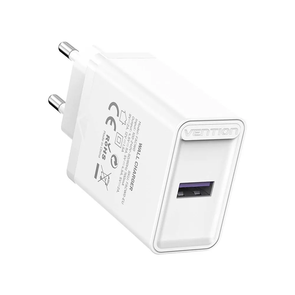 Vention FACW0-EU Încărcător USB 22.5W (alb)