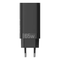 Vention FEDB0-EU 2xUSB-C 1xUSB-A 65W/30W/30W încărcător de rețea GaN (negru)