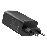 Vention FEDB0-EU 2xUSB-C 1xUSB-A 65W/30W/30W încărcător de rețea GaN (negru)