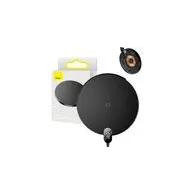 Baseus Digital LED 15W încărcător wireless inductiv (negru)