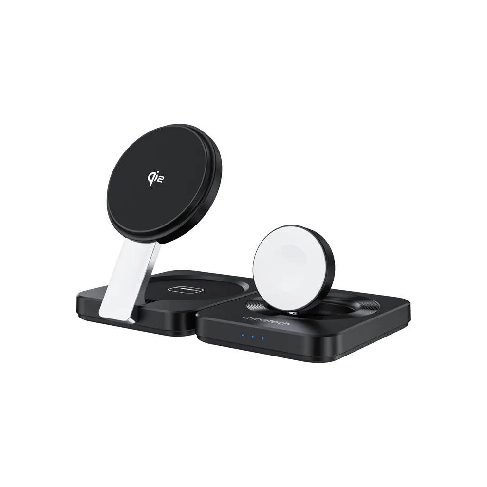 Încărcător magnetic pliabil 3 în 1 Choetech Qi2