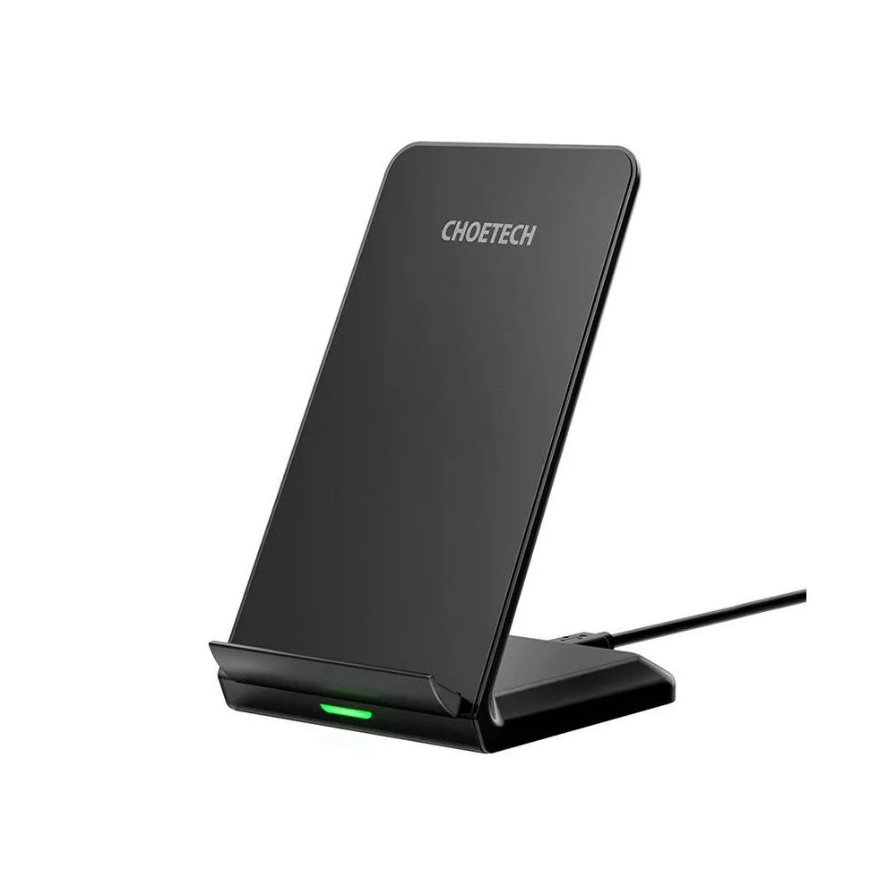 Încărcător wireless inductiv Choetech 10W cu suport (negru)