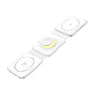 Încărcător wireless magnetic, Essager, EWXCX3-NMC02, 3w1, 15W (alb)