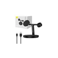Suport auto Baseus 3in1 15W MagSafe (negru)